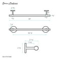 thumbnail image 4 of Verre Acrylic Towel Bar in Matte Black, 4 of 4