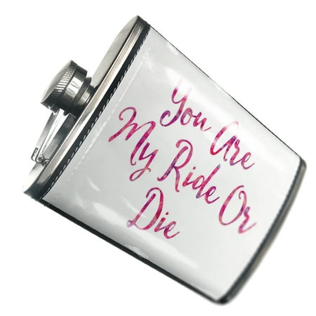 

NEONBLOND Flask You Are My Ride Or Die Valentine s Day Pink and Purple Watercolor