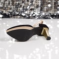 thumbnail image 6 of Women's Platform Heels Shoes for Women Trendy Pointed Toe Ankle Strap Block Heel Pumps Comfortable Glitter Accent Spring Summer Fashion Plus Size Black Shoes for Women, 6 of 10