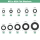 thumbnail image 4 of Uxcell 20-Pack M8 Arandelas Planas de Nylon 8mm ID 40mm OD 2mm Grosor Espaciador de Sellado Junta Anillo Negro, 4 of 6