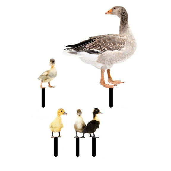 DefiDgd Duck Family Garden Stakes Decoration,Yard Funny Garden Decorations for Outdoor and Garden Gifts Outside Decorative Lawn Stakes