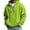 06# Fluorescent Green, variant on Qwertyu Mens Hoodies Waffle Knit Half-Zip Drawstring Hooded Sweatshirts Loose Fit Long Sleeve Solid Color Oversized Streetwear Blue 4XL