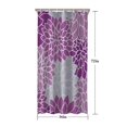 thumbnail image 5 of Purple Floral and Petal Pattern Shower Curtain 36"x72" ,Bathroom Decorative Shower Curtains Set with 12 Hooks,Modern Waterproof Washable Shower Curtain, 5 of 6