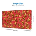 thumbnail image 2 of Naloa Pizza Cartoon Gaming Mouse Pad Large Mouse Mat Long Extended Desk Pad Non-Slip Rubber Mice Pads Stitched Edges Thin Pad (16x29.5 Inch), 2 of 8