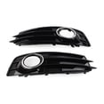 thumbnail image 6 of ZS for Audi A3 8P S-Line 2009-12 Front Bumper Fog Light Grille Cover W/ Chrome Ring, 6 of 10