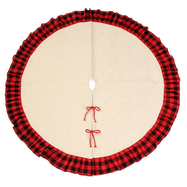 buffalo plaid mini tree skirt