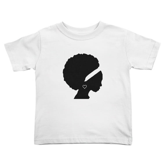 African American Women Funny Toddler T Shirts for Boys Girls (White, 4T)