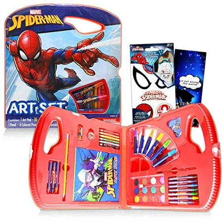 Marvel Spider-Man Art Set Bundle ~ 40 Pc Superhero Art Kit with ...
