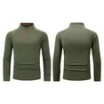 thumbnail image 5 of qolati Mens Long Sleeve Quarter Zip Shirts Sun Protection Pullover Slim Fit Mock Neck Basic T-Shirt UPF 50+ Rash Guard Running Lightweight Golf Shirt Sizes S-4XL, 5 of 9