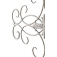 thumbnail image 5 of Sintosin Vintage Metal Wall Art Decor Living Room 32" x 18", Hanging Distressed White Large Wrought Iron Wall Decor, Victorian Decoration Murale, Antique Metal Wall Decor for Outdoor Indoor, 5 of 9