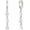 Silver-02, variant on Gold Silver Small Hoop Dangle Earrings for Women, Trendy Dainty Rhinestone CZ Dangling Prom Wedding Leaf Flower Snowflake Butterfly Starfish Fashion Jewelry Gift