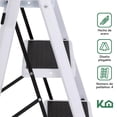 thumbnail image 3 of Escalera Plegable KingsHouse 4 Escalones Blanco, 3 of 8