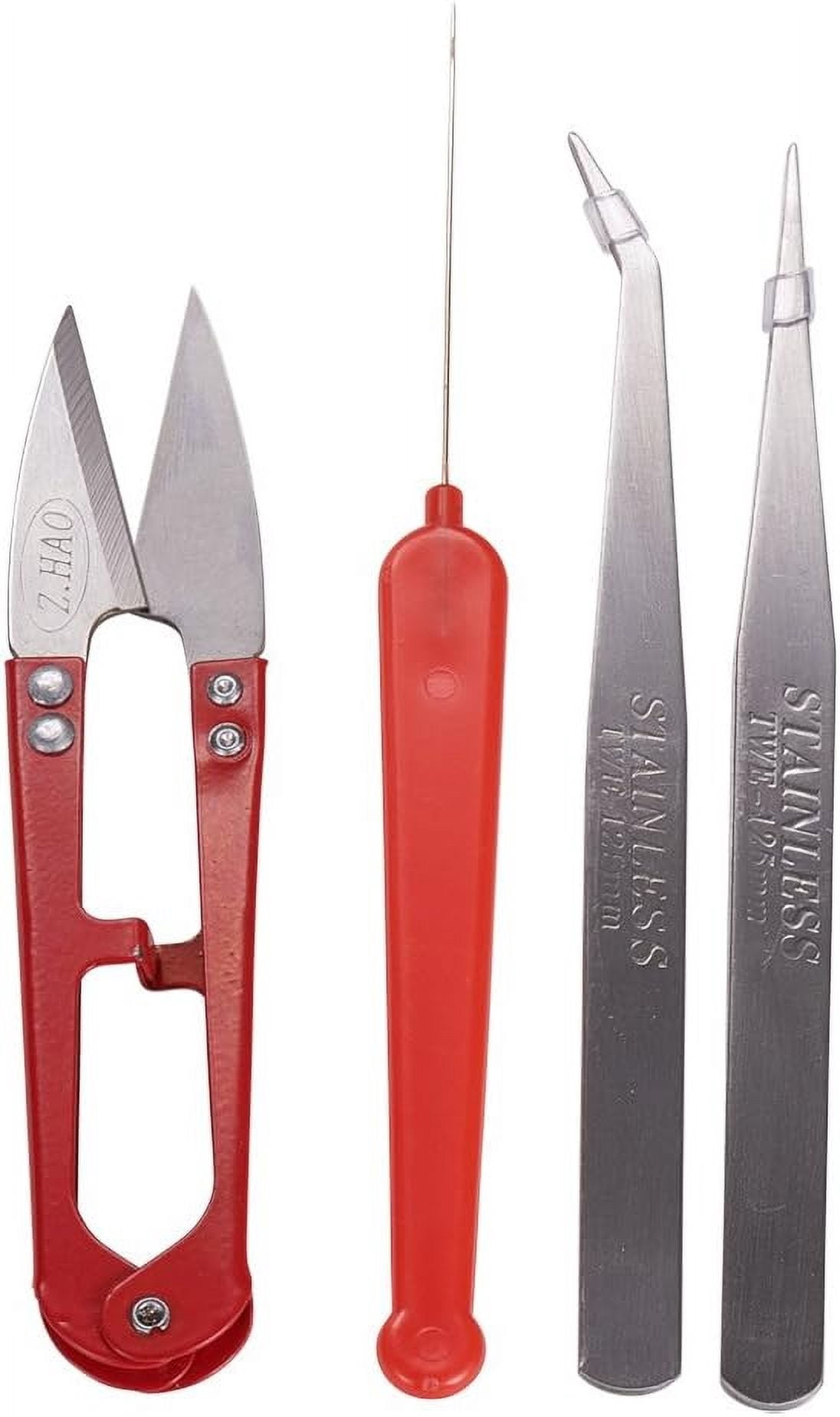 8PCS Jewerly Making Tool Kits Including 3 Jewelry Plier Sets and Other Jewerly Tools with Black Zippered Case