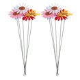 thumbnail image 1 of ADDHAT 10Ud Estacas Decorativas De Girasol De Metal Multicolor Para Jardín Patio Y Exteriores, 1 of 6