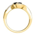thumbnail image 4 of Aonejewelry 1.15 Ct Two Stone Black Diamond Engagement Ring Crafted In 14k Yellow Gold, 4 of 4