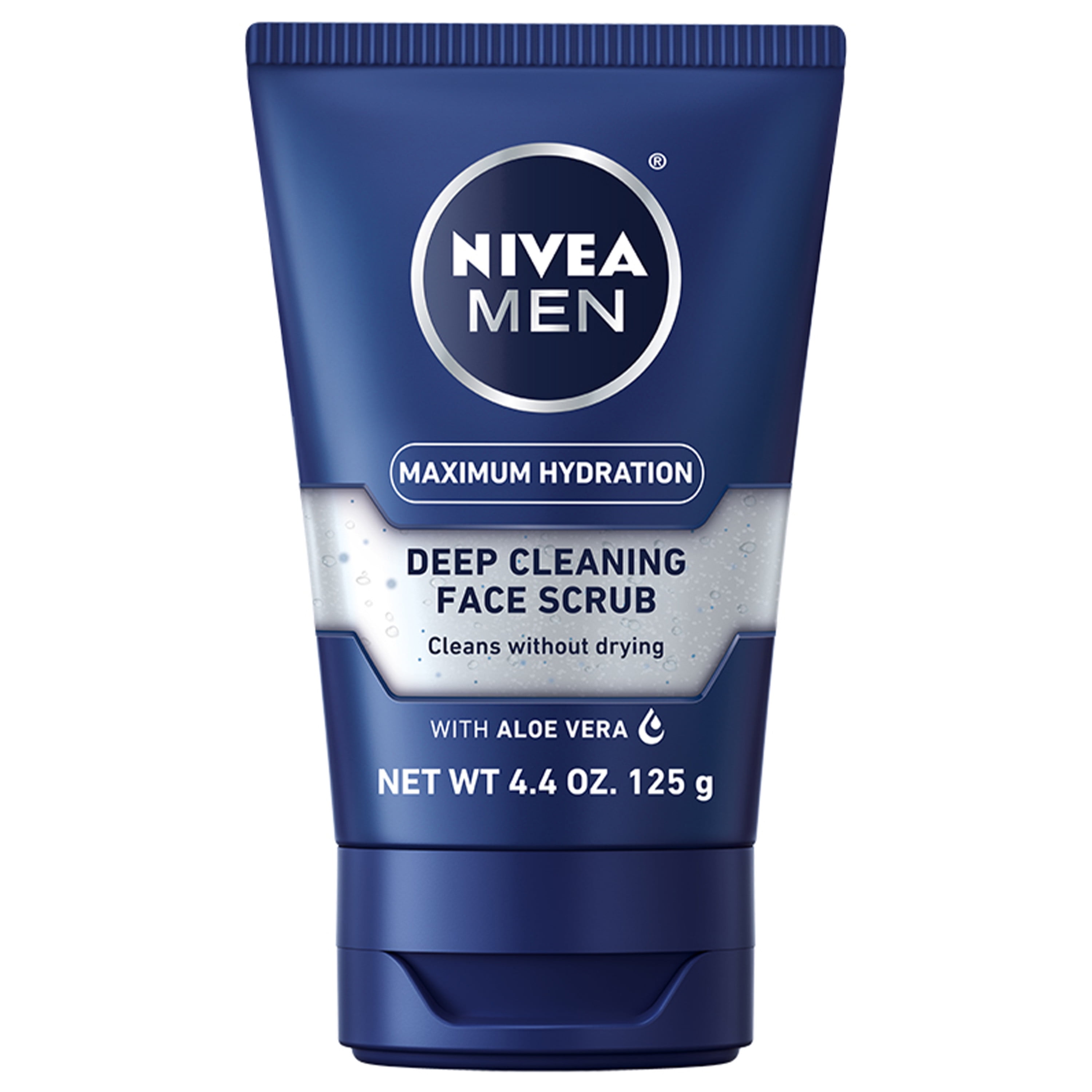 NIVEA MEN Maximum Hydration Deep Cleaning Face Scrub with Aloe 4.4 Oz Tube - Walmart.com