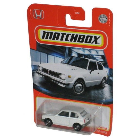 Matchbox 1976 Honda CVCC (2020) White Die-Cast Metal Toy Car 49/100