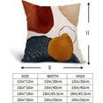 thumbnail image 4 of Boho Throw Pillow Covers 20x20 Inch Set Of 2 Navy Blue Burnt Orange Throw Pillow Covers Modern Home Decor Geometric Morocco Pillow Cover Linen Cushion Pillow Case For Sofa Outdoor Indoor Decoration, 4 of 6
