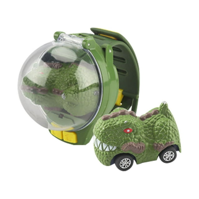 EGNMCR Children's Watch Remote Control Dinosaur Toy Mini Alloy Car Racing Car stunt buggy