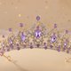 thumbnail image 3 of Corona de boda para novia - Tiara de princesa de pedrería para mujer - Corona de reina - Corona de boda hecha a mano - Accesorios para el cabello - Corona de tiara, 3 of 5
