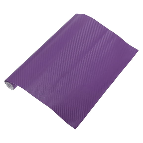 Purple 3D Carbon Fiber Car Wrap Film 1ft x 5ft Vinyl Wrap Cover 5.5mil 1 Pc Universal
