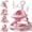 Pink, variant on WonderStone 6 in 1 Baby Walker with Steering Wheel, Adjustable Seat and Height, Music & Light,Walkers and Activity Center for Boys and Girls 6-24 Months (Pink)