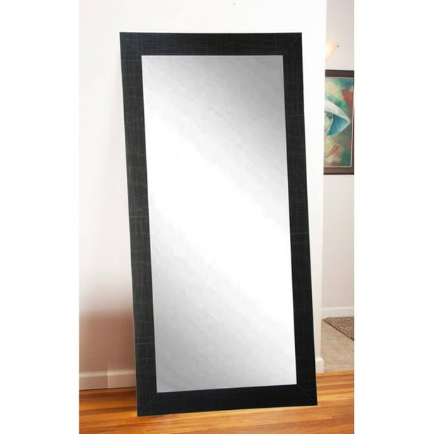 BrandtWorks Modern Leaning Floor Mirror Black