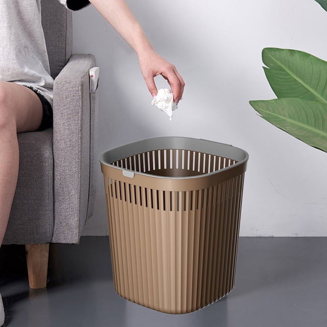 Dvkptbk Kitchen Trash Can Plastic Thickened Garbage Bin Household Kitchen Bathroom Bedroom Large Capacity Uncovered Garbage Bin Home Essentials