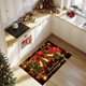 thumbnail image 4 of Felpudo Navideño para La Entrada | Alfombra Absorbente para El Baño | Felpudo Rojo de Poliéster de 40X60 Cm | Alfombra Decorativa para El Hogar, 4 of 6