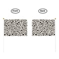 thumbnail image 5 of Handheld Flag Double-Sided Hand Waving Flag 8.2×5.5in Used For Team Activities Or Decoration In Decorative Places Leopard Print Pattern White And Black_2 Six Piece, 5 of 8