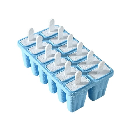 

Tepsmf Popsicles Molds Popsicle Molds 12 Pieces Silicone Ice Molds Tray Mold Reusable Easy Ice Maker Kitchen Utensils Set