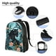thumbnail image 5 of Balery Black Panther Floral Illustration Mochila - Mochila Estilosa y Duradera para Laptop de 15 Pulgadas con Tela Oxford Impermeable, 5 of 8