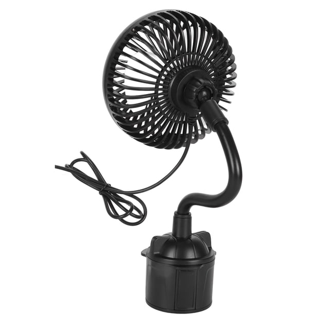 Car Cooling Fan, Efficient 3 Speeds Adjustable USB Car Fan Air Circulation 360 Degree Rotation For Bus For Trucks