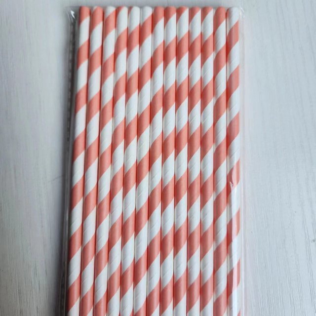 Paper Straw Disposable Environmental Degradable Straw Original Paper Straw Children Food Grade Decoration