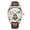 rose white brown, variant on Men Moon Phase Skeleton GMT Luminous Analog Automatic Self Winding Mechanical Vintage Wrist Watch with Stainless Steel or Leather Bracelet Sapphire Mirror Business Clock Man