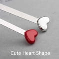 thumbnail image 5 of SEIWEI 2PCS Metal Cute Heart-shaped Bookmark Stainless Steel Bookmark for Teachers Students Staff Gifts (Red+Silver), 5 of 8