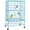 Light Blue, variant on PawHut 52" Steel Bird Cage with Rolling Stand, White