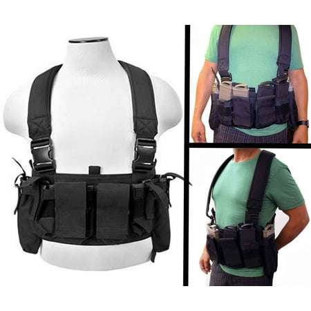 Tippmann TMC Magazines Pack Vest with Mag Pouch - Paintball vest for tippmann (Best Mag Fed Paintball Gun 2019)