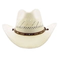 thumbnail image 2 of Sombrero Stetson Santa Fe Natural Talla L Ala 8.9 cm Con Correa para la Barbilla, 2 of 5
