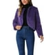 thumbnail image 1 of INSPIRAR CHIC Bolero de Invierno para Mujer, Bolero Abierto de Piel Sintética, Color Púrpura, 1 of 6