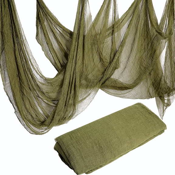 Ebaokuup 400" x 71" Green Spooky Halloween Gauze Cloth for Haunted House Decor