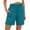 🔥 Blue, variant on Sentmoon Linen Shorts for Women High Waist Womens Casual Shorts Breathable Solid Color Regular Fit Women's Shorts with Pockets Active for Beach and Vacation Beach Day Essentials S-2XL