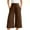 B98 Coffee womens capris for summer clearance under $5, variant on Women Capris Under $5! Cagogo Wide Leg Cropped Palazzo Pants with Pockets for Women Stretch Loose Fit High Waisted Lightweight Capri Trousers Casual Summer Trendy Yoga Cropped Pants