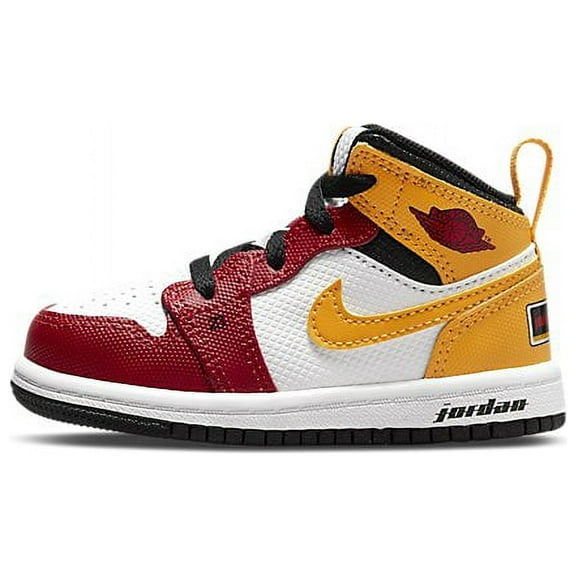 Toddler's Jordan 1 Mid SE "Motorsport" Blk/Univ Gld-Gym Red (DJ0335 067) - 7