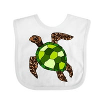 Inktastic Turtle Illustration Boys or Girls Baby Bib