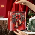 thumbnail image 5 of Euaioeiu Christmas Gift Bags 9x9 Inches Non Woven Reusable Holiday Shopping Tote with Handles for Candy Presents Party Favors Decorations, 5 of 6