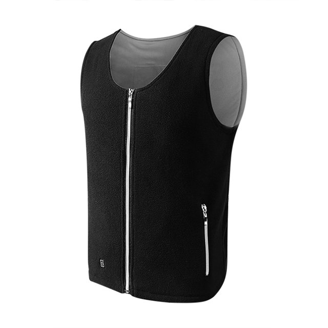 Chaqueta Calefactable Eléctrica USB para Mujer Y Hombre Chaleco Calefactable Con 5 Zonas Calefacción (negro XL)