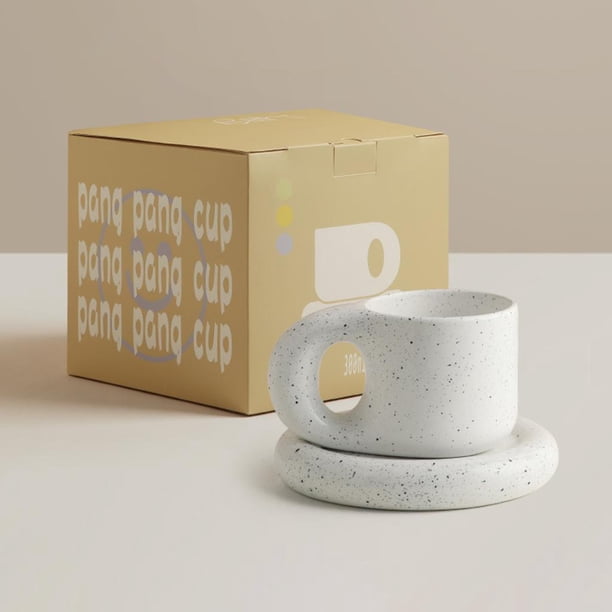Taza de cerámica Taza de gruesa con , taza para beber agua, té , apto para microondas y vavajils, para regalos con perfecl Taza de café