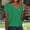 Green, variant on TAGOLD Summer Casual Tops,Plus Size T-shirt Blouse for Womens, Womens Casual Printed Loose Fashionable Short Sleeved Button T-shirt