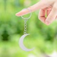 thumbnail image 4 of WRISTBIQUE Moon and Star Keychain Sun and Moon Keychain Silver 2Pcs, 4 of 8